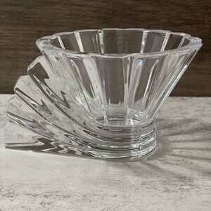 Vintage 90s Rosenthal Studio Line Blossom Lead Crystal Candleholder Germany 3" H